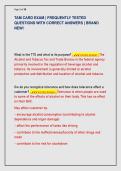 TAM CARD EXAM &vert; FREQUENTLY TESTED  QUESTIONS WITH CORRECT ANSWERS &vert; BRAND  NEW&excl; 