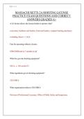 MASSACHUSETTS 2A HOISTING LICENSE PRACTICE EXAM QUESTIONS AND CORRECT ANSWERS GRADED A&plus;
