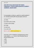 OHIO MPJE SULLIVAN EXAM TEST BANK &vert;  FREQUENTLY TESTED QUESTIONS WITH CORRECT  ANSWERS &vert; BRAND NEW&excl; 