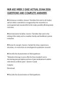 NUR 602 WEEK 2 QUIZ ACTUAL EXAM 2026 QUESTIONS AND COMPLETE ANSWERS