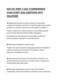 NUR 602 WEEK 2 QUIZ COMPREHENSIVE EXAM SCRIPT 2026 QUESTIONS WITH SOLUTIONS