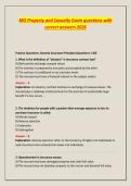 MO Property and Casualty Exam questions with correct answers 2026
