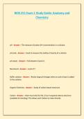 BIOS 251 Exam 1 Study Guide&colon; Anatomy and Chemistry