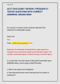 ACCT 6010 EXAM 1 REVIEW &vert; FREQUENTLY  TESTED QUESTIONS WITH CORRECT  ANSWERS &vert; BRAND NEW&excl;