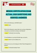 PACKAGE DEAL&colon;&colon;&colon; MENDIX CERTIFICATION EXAMS ACTUAL 2026 Q&A 100&percnt; PASS