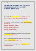 FRENCH WINE SCHOLAR EXAM &vert; FREQUENTLY  TESTED QUESTIONS WITH CORRECT  ANSWERS &vert; BRAND NEW&excl; 