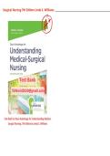    Test Bank for Davis Advantage for Understanding Medical Surgical Nursing&comma; 7th Edition by Linda S&period; Williams 