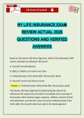PACKAGE DEAL&colon;&colon;&colon; NY LIFE&comma; ACCIDENT&comma; AND HEALTH INSURANCE ACTUAL 2026 Q&A 100&percnt; PASS