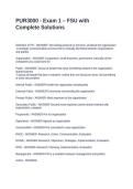 PUR3000 - Exam 1 &ndash; FSU with Complete Solutions