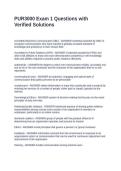PUR3000 Exam 1 Questions with Verified Solutions