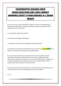 DEGENERATIVE DISEASES  ONCB EXAM&vert;QUESTIONS AND 100&percnt; CORRECT ANSWERS&vert;LATEST &excl;&excl;&excl;&excl;2026&vert;GRADED A&plus;&vert; &lpar;EXAM READY&rpar;