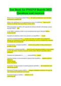 Test Bank for PMHNP Boards 2026 Questions and Answers