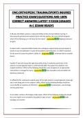 ONC&colon;ORTHOPEDIC TRAUMA&sol;SPORTS INJURIES PRACTICE EXAM&vert;QUESTIONS AND 100&percnt; CORRECT ANSWERS&vert;LATEST &excl;&excl;&excl;&excl;2026&vert;GRADED A&plus;&vert; &lpar;EXAM READY&rpar;