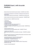 PUR3000 Exam 1 with Accurate Solutions