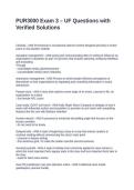 PUR3000 Exam 3 &ndash; UF Questions with Verified Solutions