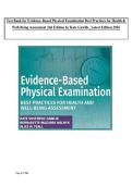Test Bank for Evidence-Based Physical Examination Best Practices for Health & Well-Being Assessment 2nd Edition by Kate Gawlik &comma; Latest Edition 2026