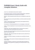 PUR3000 Exam 3 Study Guide with Complete Solutions