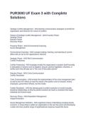 PUR3000 UF Exam 3 with Complete Solutions