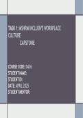 WGU D436  TASK 1&vert; LATEST UPDATE WITH COMPLETE SOLUTIONS