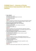 PUR3000 Exam 3 &ndash; University of Florida&colon; Comprehensive Study Questions with Verified Solutions