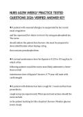 NURS 6521N WEEKLY PRACTICE TESTED QUESTIONS 2026 VERIFIED ANSWER KEY