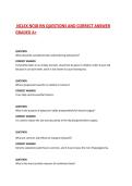  NCLEX NCSB RN QUESTIONS AND CORRECT ANSWER  GRADED A&plus;   