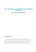 WGU C207 TASK 1 &vert; LATEST UPDATE WITH COMPLETE SOLUTIONS
