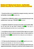 WellCare ACT Mastery Exam Review &ndash; Verified Q&A &lpar;Uniform Securities Act&comma; Compliance & Ethical Practices&rpar;&period;pdf