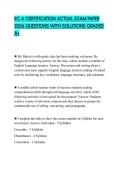 EC 6 CERTIFICATION ACTUAL EXAM PAPER 2026 QUESTIONS WITH SOLUTIONS GRADED A&plus;