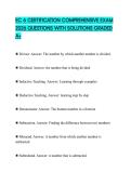EC 6 CERTIFICATION COMPREHENSIVE EXAM 2026 QUESTIONS WITH SOLUTIONS GRADED A&plus;