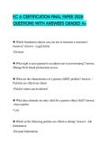 EC 6 CERTIFICATION FINAL PAPER 2026 QUESTIONS WITH ANSWERS GRADED A&plus;