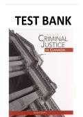 Test Bank for Criminal Justice in Canada 8th Edition by Colin H&period; Goff isbn- 9780176899264 All Chapters 1-12 Latest Complete Edition Graded A&plus;