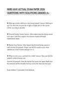 NURS 6541 ACTUAL EXAM PAPER 2026 QUESTIONS WITH SOLUTIONS GRADED A