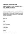 NURS 6541 FINAL EXAM 2026 COMPREHENSIVE EXAM FULL QUESTIONS AND VERIFIED SOLUTIONS