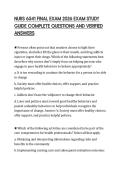 NURS 6541 FINAL EXAM 2026 EXAM STUDY GUIDE COMPLETE QUESTIONS AND VERIFIED ANSWERS
