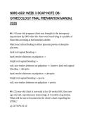 NURS 6551 WEEK 3 SOAP NOTE OBGYNECOLOGY FINAL PREPARATION MANUAL 2026