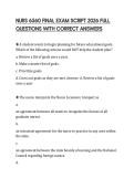 NURS 6560 FINAL EXAM SCRIPT 2026 FULL QUESTIONS WITH CORRECT ANSWERS
