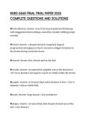 NURS 6560 FINAL FINAL PAPER 2026 COMPLETE QUESTIONS AND SOLUTIONS
