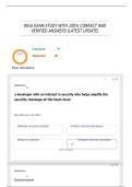 WGU EXAM STUDY WITH 100&percnt; CORRECT AND VERIFIED ANSWERS &lpar;LATEST UPDATE&rpar;