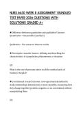 NURS 6630 WEEK 8 ASSIGNMENT 1 BUNDLED TEST PAPER 2026 QUESTIONS WITH SOLUTIONS GRADED A&plus;