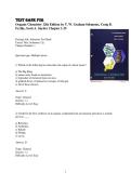 Test Bank for Organic Chemistry &lpar;12th Edition&rpar; by T&period; W&period; Graham Solomons&comma; Craig B&period; Fryhle & Scott A&period; Snyder &vert; Comprehensive Organic Chemistry Assessment & Exam Resource