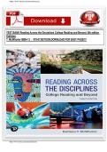Test Bank For Reading Across the Disciplines College Reading and Beyond&comma; 8th Edition by Kathleen