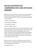 NUR 2243 EXAM REVIEW 2026 COMPREHENSIVE STUDY GUIDE WITH SOLVED QUESTIONS