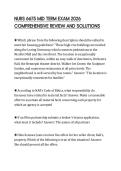 NURS 6675 MID TERM EXAM 2026 COMPREHENSIVE REVIEW AND SOLUTIONS