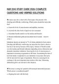 NUR 2243 STUDY GUIDE 2026 COMPLETE QUESTIONS AND VERIFIED SOLUTIONS