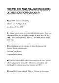 NUR 2243 TEST BANK 2026 QUESTIONS WITH DETAILED SOLUTIONS GRADED A&plus;