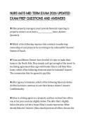 NURS 6675 MID TERM EXAM 2026 UPDATED EXAM PREP QUESTIONS AND ANSWERS