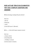NURS 6675 MID TERM EXAM EXAMINATION TEST 2026 COMPLETE QUESTIONS AND ANSWERS