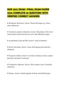 NUR 2502 EXAM 1 FINAL EXAM PAPER 2026 COMPLETE 50 QUESTIONS WITH VERIFIED CORRECT ANSWERS