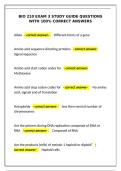 BIO 210 Exam 3 Study Guide Questions with 100&percnt; Correct Answers
